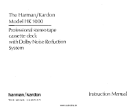 Harman-Kardon HK-1000-Owners-Manual